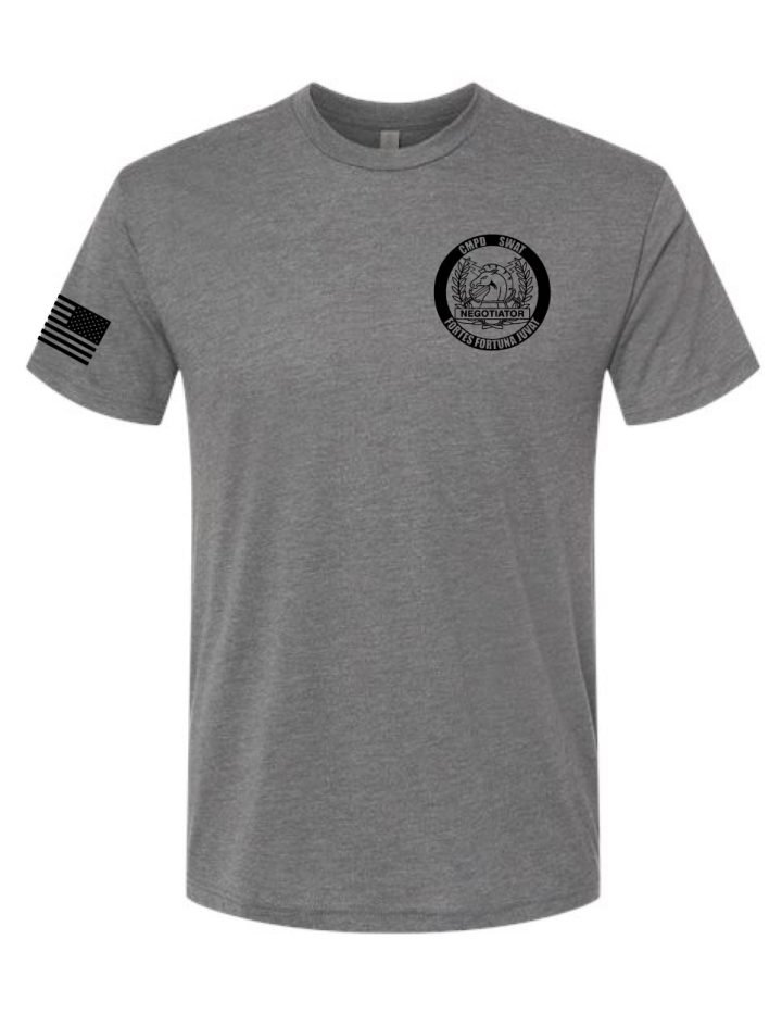CMPD Negotiator Alternate Logo Next Level Tri-blend Tee